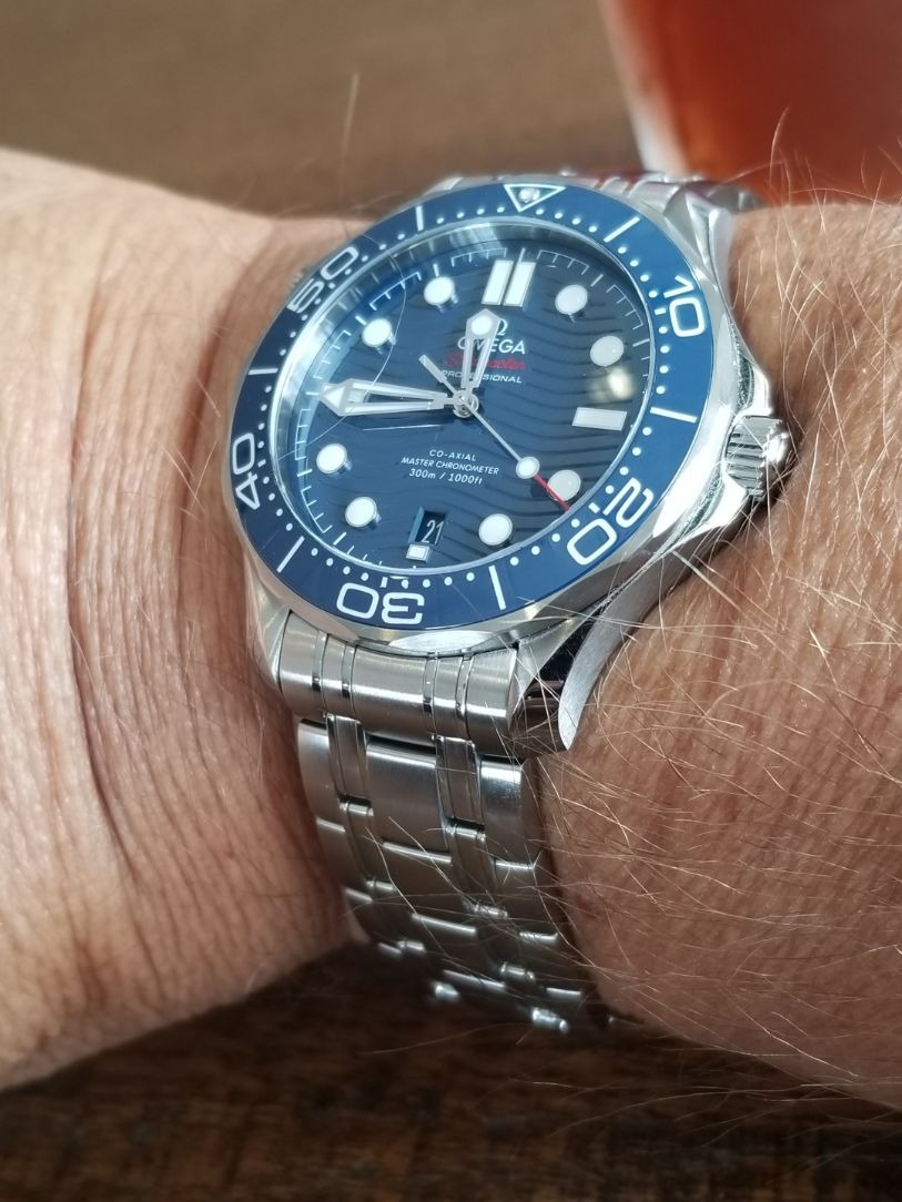 Omega Seamaster Automatic Blue Dial Steel Men's Watch 210.30.42.20.03.001 customer photo 2