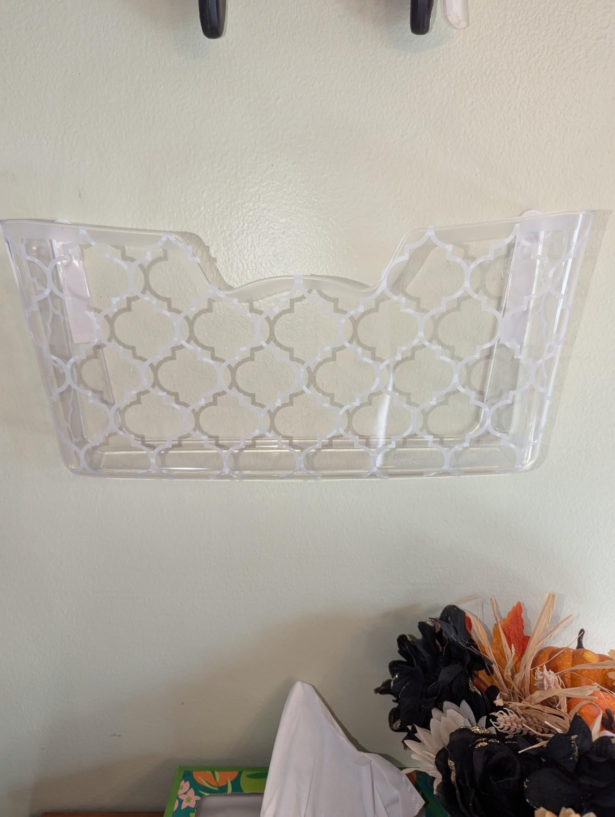 Simple Houseware Clear Wall Mount Single Pocket Hanging File Holder, 3-Pack customer photo 2