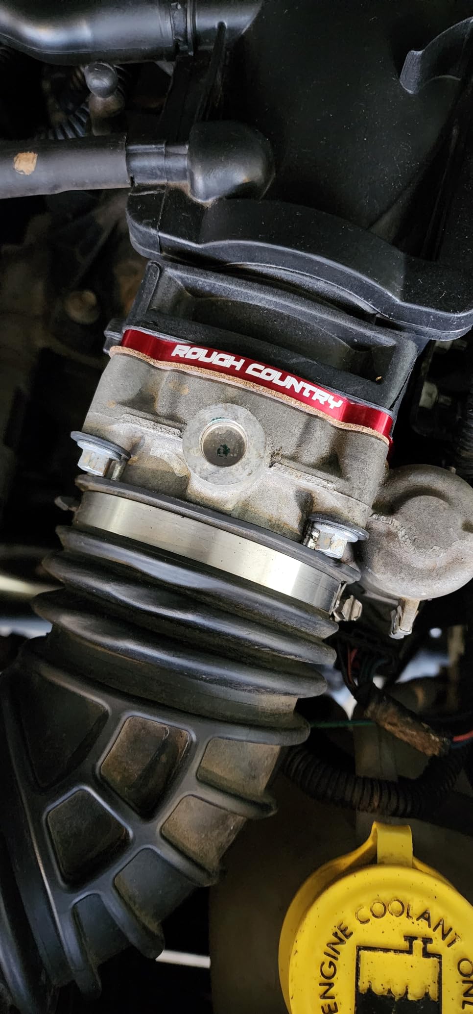 Rough Country Throttle Body Spacer for Jeep Wrangler JK/JL & JT | 3.6L - 10561, Black customer photo 1