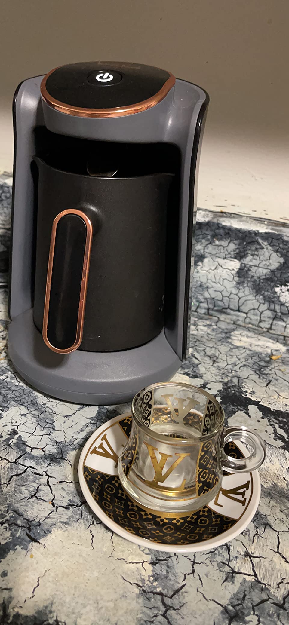 Arzum Okka Minio Automatic Turkish/Greek Coffee Machine, USA 120V Ul, black/Silver, 4 cups customer photo 2
