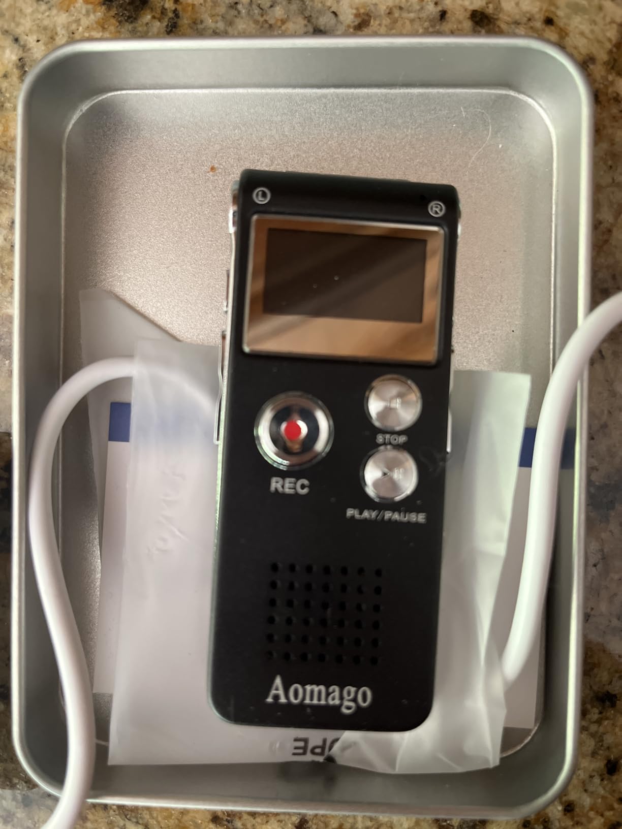 64GB Digital Voice Recorder Voice Activated Recorder for Lectures, Meetings, Interviews Aomago Audio Mini Recorder Portable Tape Dictaphone with Playback, USB, MP3 customer photo 2