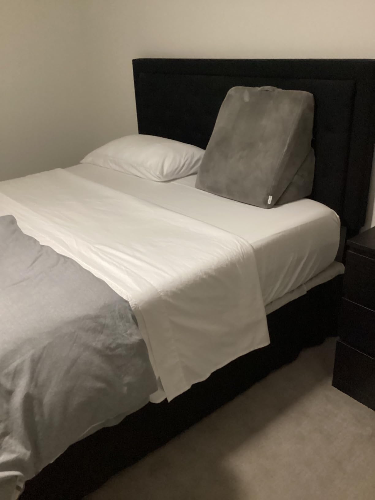 California Design Den 100% Cotton Sateen King Size Sheets Set, 4 Pcs, White customer photo 2