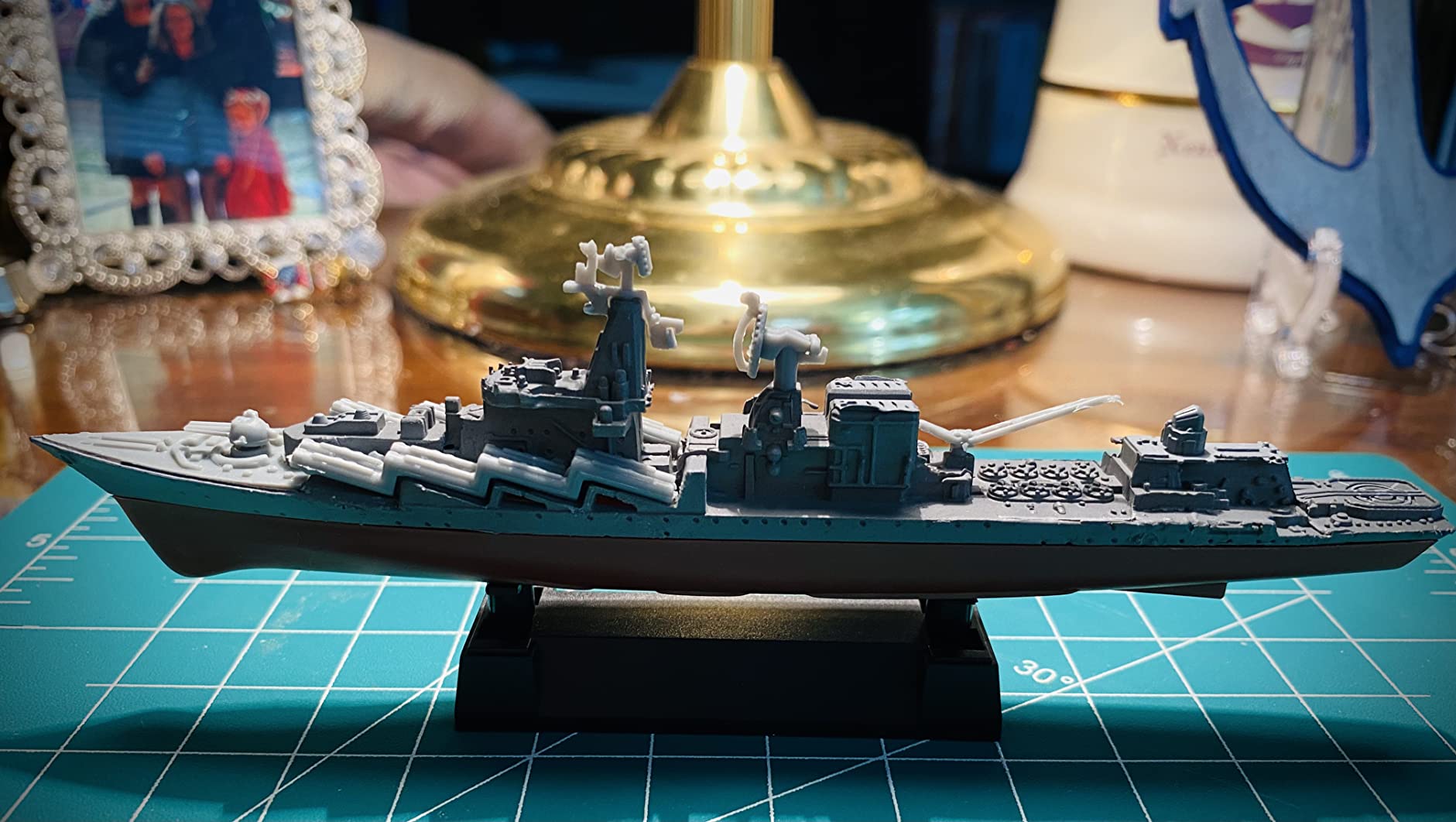 Kvvdi 8 Sets 3D-Puzzle Model Battleship Aircraft Carrier Toy Submarine, Plastic Model Warships Ship Kits, Navy for Collection customer photo 2