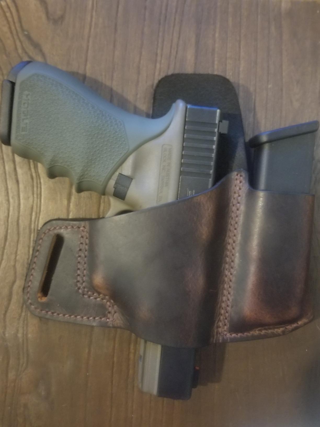 Comfort Carry Leather Holster & Mag Pouch Combo | Made in USA Fits Glock 17 19 22 23 32 33 | Springfield XD & XDS | S&W M&P Shield | Fits Most 1911 Style Handguns customer photo 2