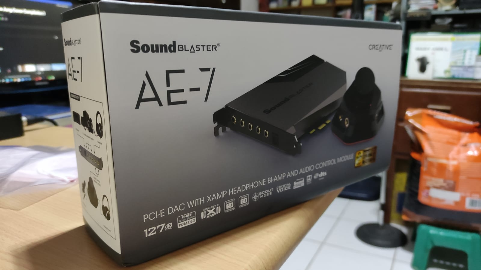 Creative Sound Blaster AE-7 Hi-Res PCIe Gaming Sound Card and ACM customer photo 1