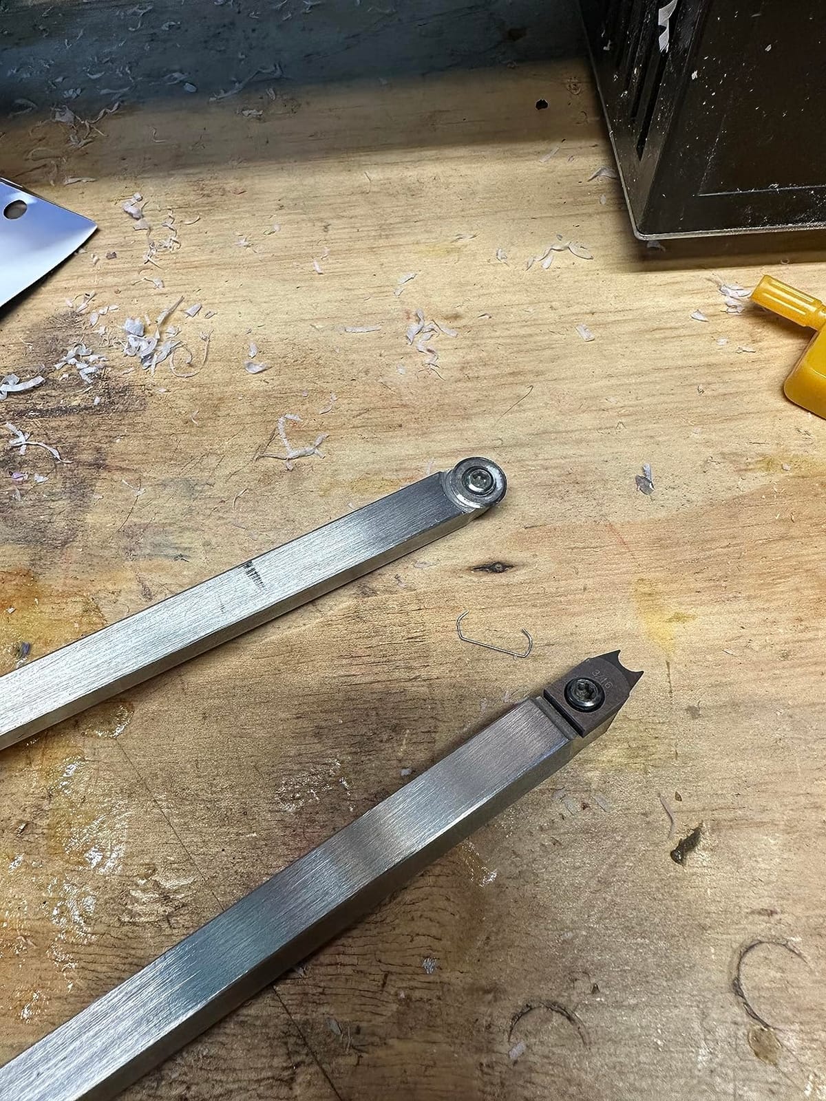 Carbide Woodturning Tool Mini Size (3 Piece Set) Includes Diamond, Round and Square Turning Tools With Comfort Grip Handles Perfect For Small to Mid-Size Projects customer photo 1