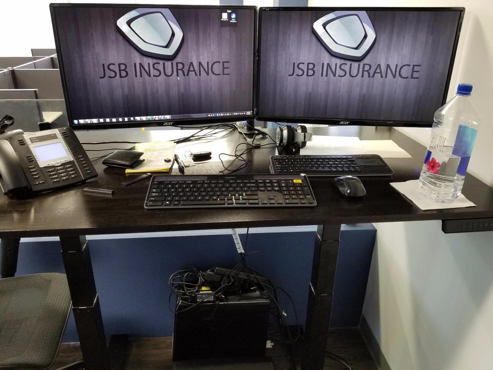 Rise Up Electric Standing Desk Adjustable Height 27-47