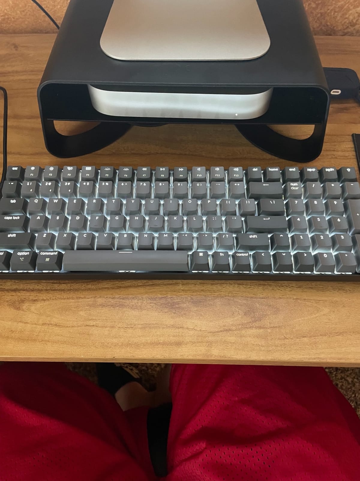Keychron K4 96% Layout 100 Keys Wireless Bluetooth 5.1/Wired USB Mechanical Gaming Keyboard with Keychron Super Brown Switch White LED Backlight N-Key Rollover for Mac Windows PC-Version 2 customer photo 1