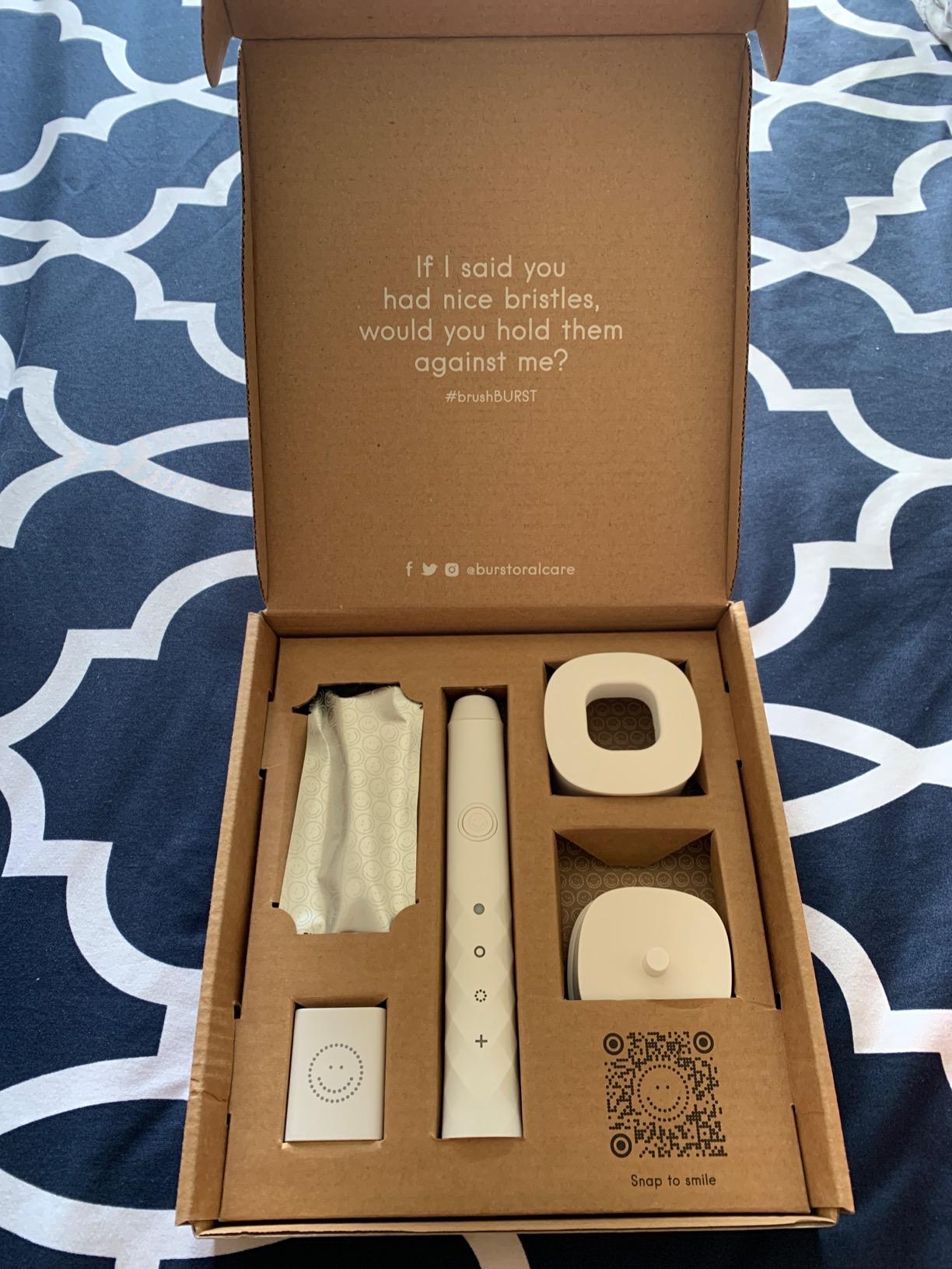 Burst Original Sonic Electric Toothbrush for Adults (White) | Soft Bristle customer photo 2