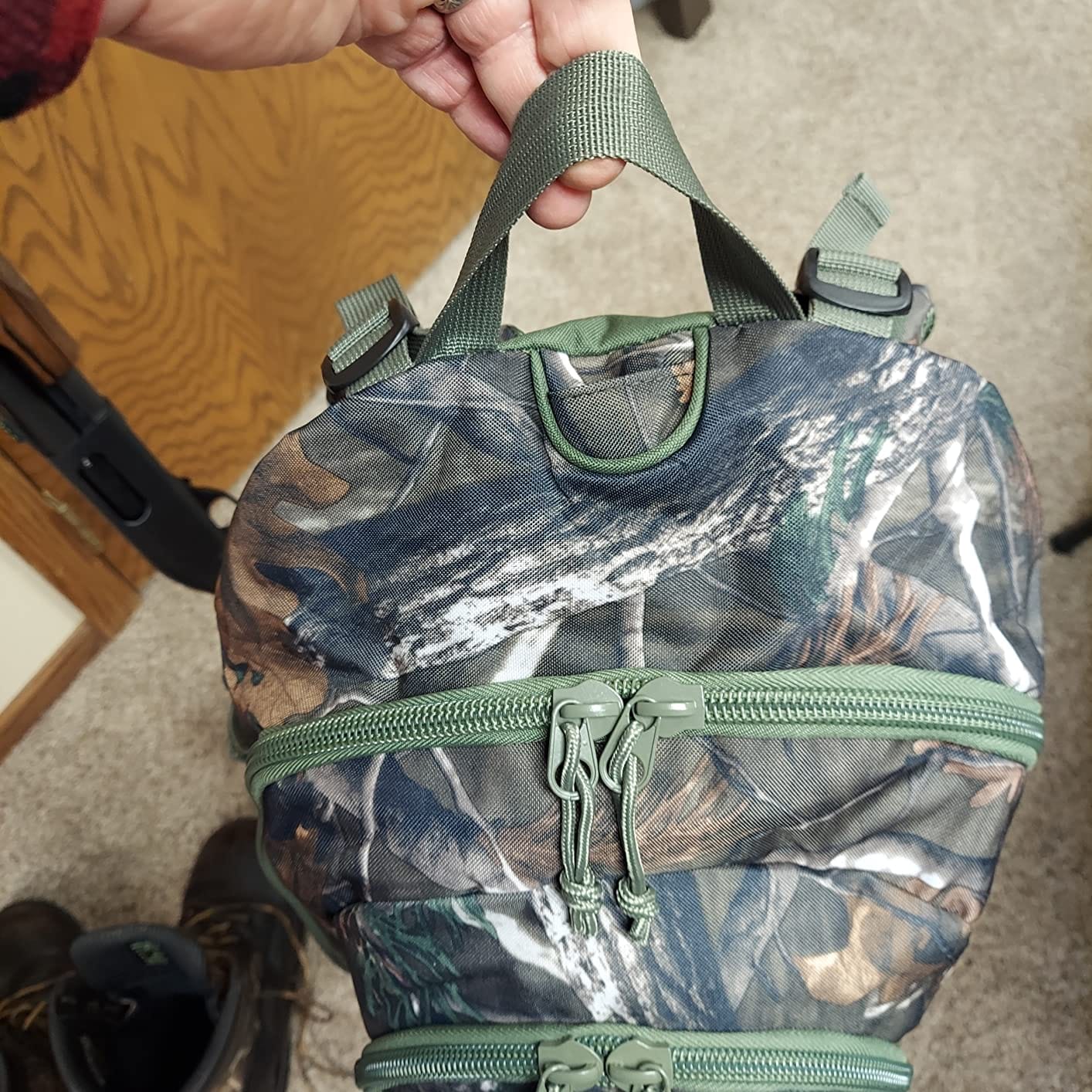 AUMTISC 40L Hunting Bag Backpack with Rifle Holder for Men, Camo Hunting Day Back Pack with Rain Cover for Gun Bow customer photo 2