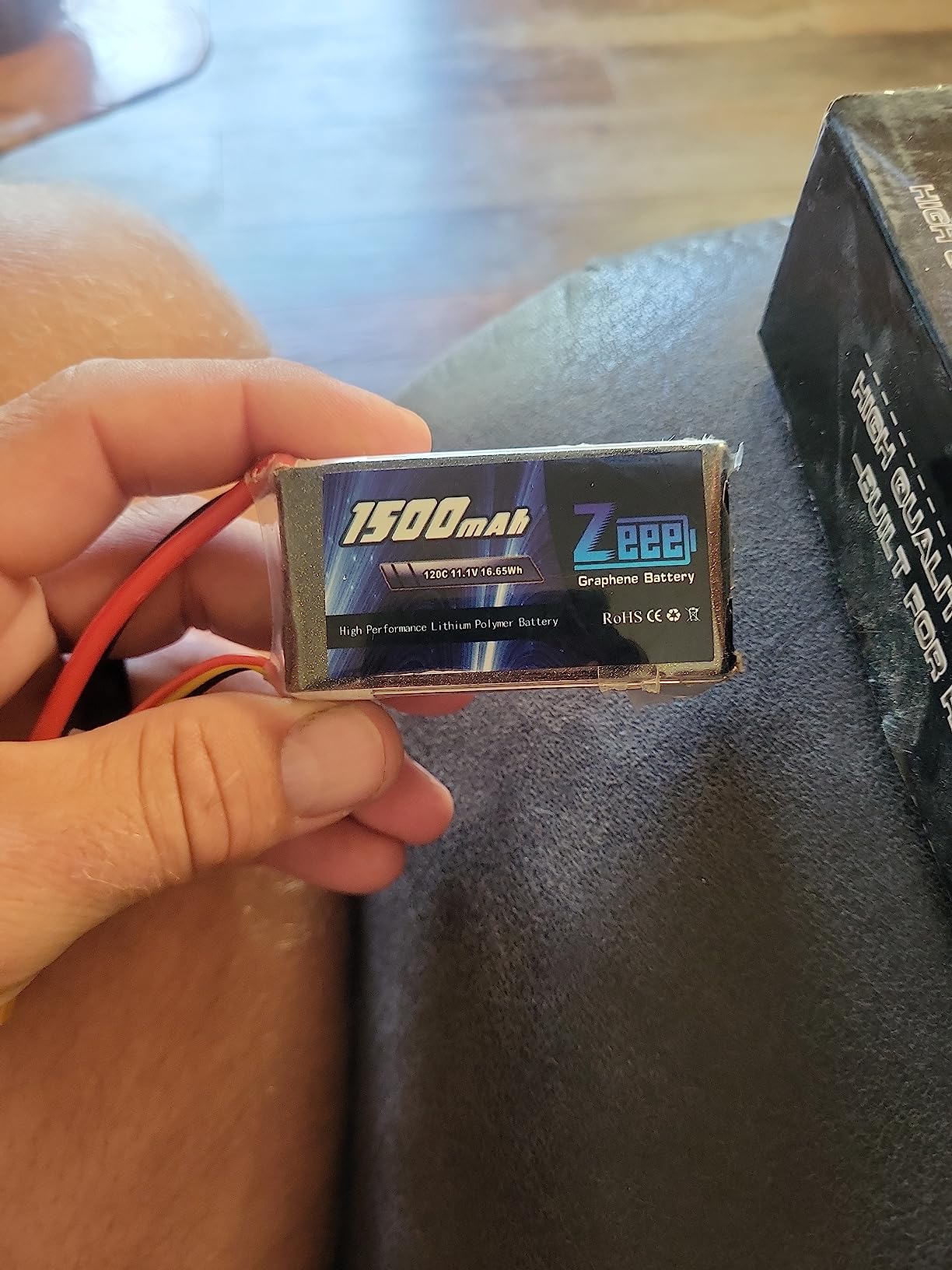 Zeee 11.1V 120C 1500mAh 3S RC Lipo Battery Graphene Battery with XT60 Plug for FPV Racing Drone Quadcopter Helicopter Airplane RC Boat RC Car RC Models(2 Pack) customer photo 1