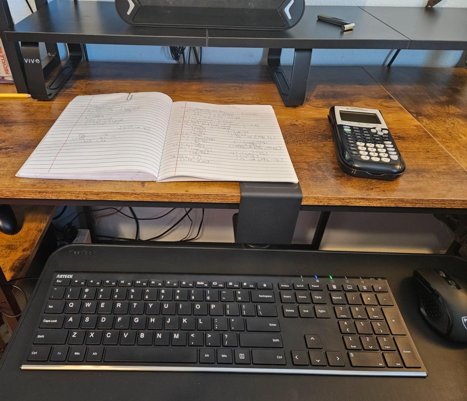 Klearlook Keyboard Tray Under Desk with 360° Rotation, Ergonomic Computer Keyboard & Mouse Tray 25
