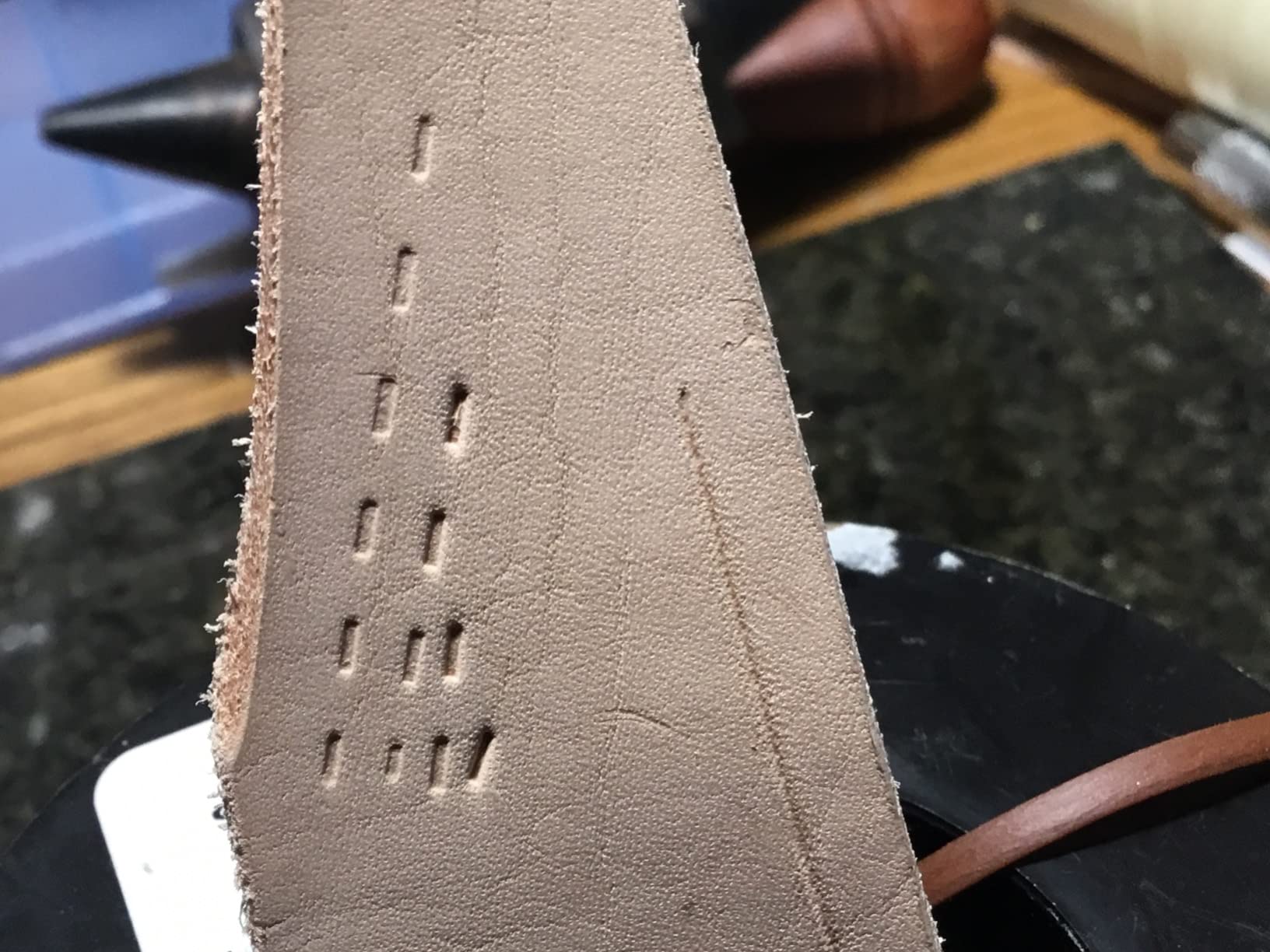 Leather Stitching Punch 1/2/4/6 Prong Leather Hole Punch customer photo 1