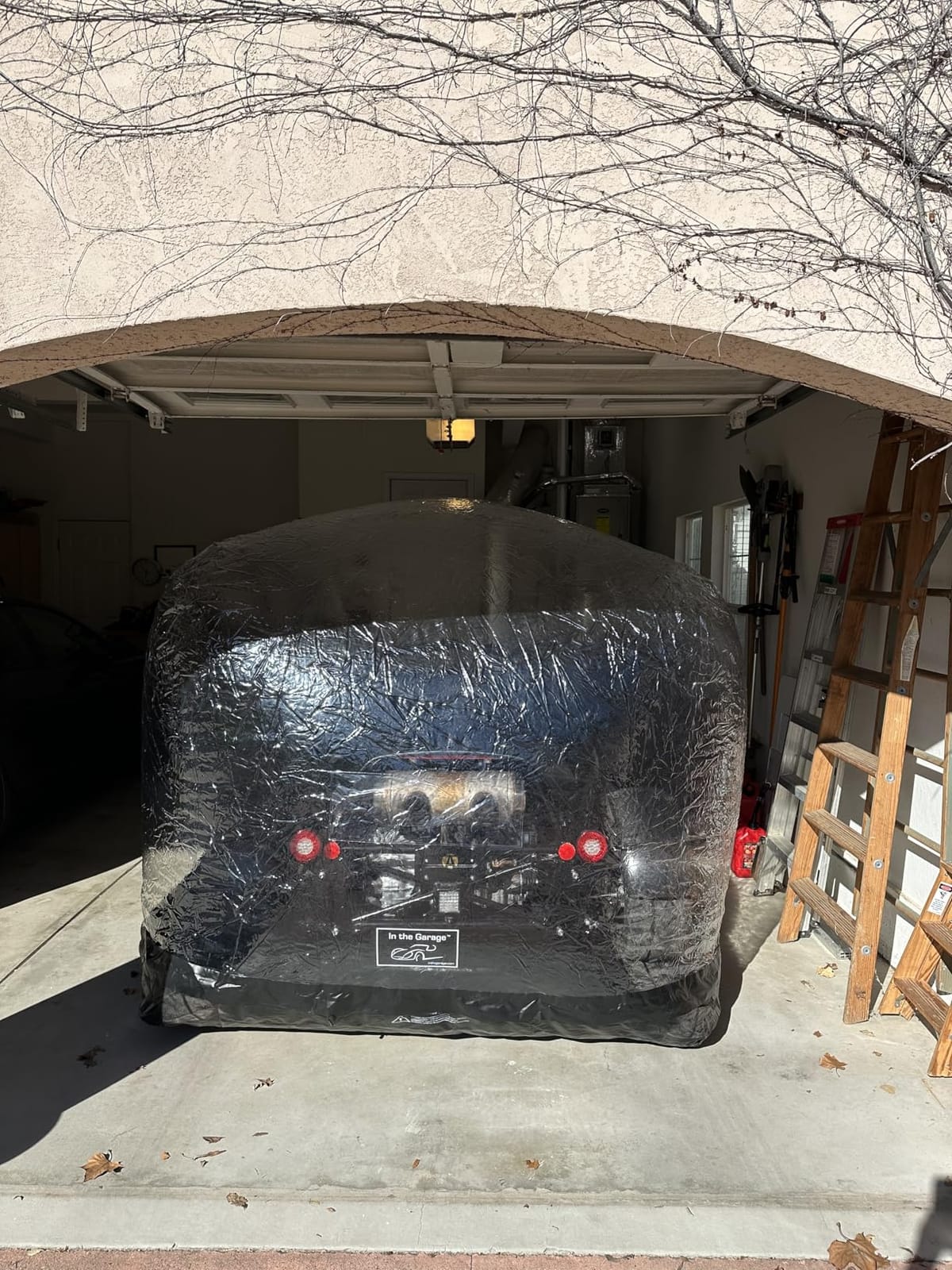 IN THE GARAGE Inflatable Car Shield - Black - Indoor - 14' / 4.3m customer photo 2