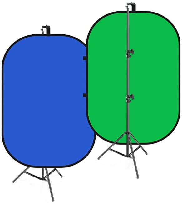 NEEWER 5x7ft/1.5x2m Chromakey Foldable Backdrop with Stand 8.5ft/2.6m customer photo 1