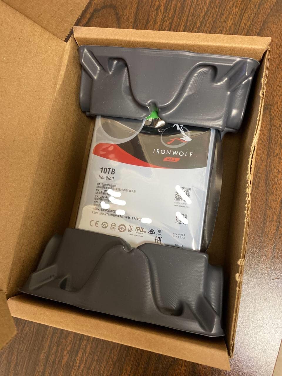 Seagate IronWolf 10TB NAS Internal Hard Drive HDD - CMR 3.5 Inch SATA 6Gb/s 7200 RPM 256MB Cache for RAID Network Attached Storage, with Rescue Service (ST10000VN0008) customer photo 2