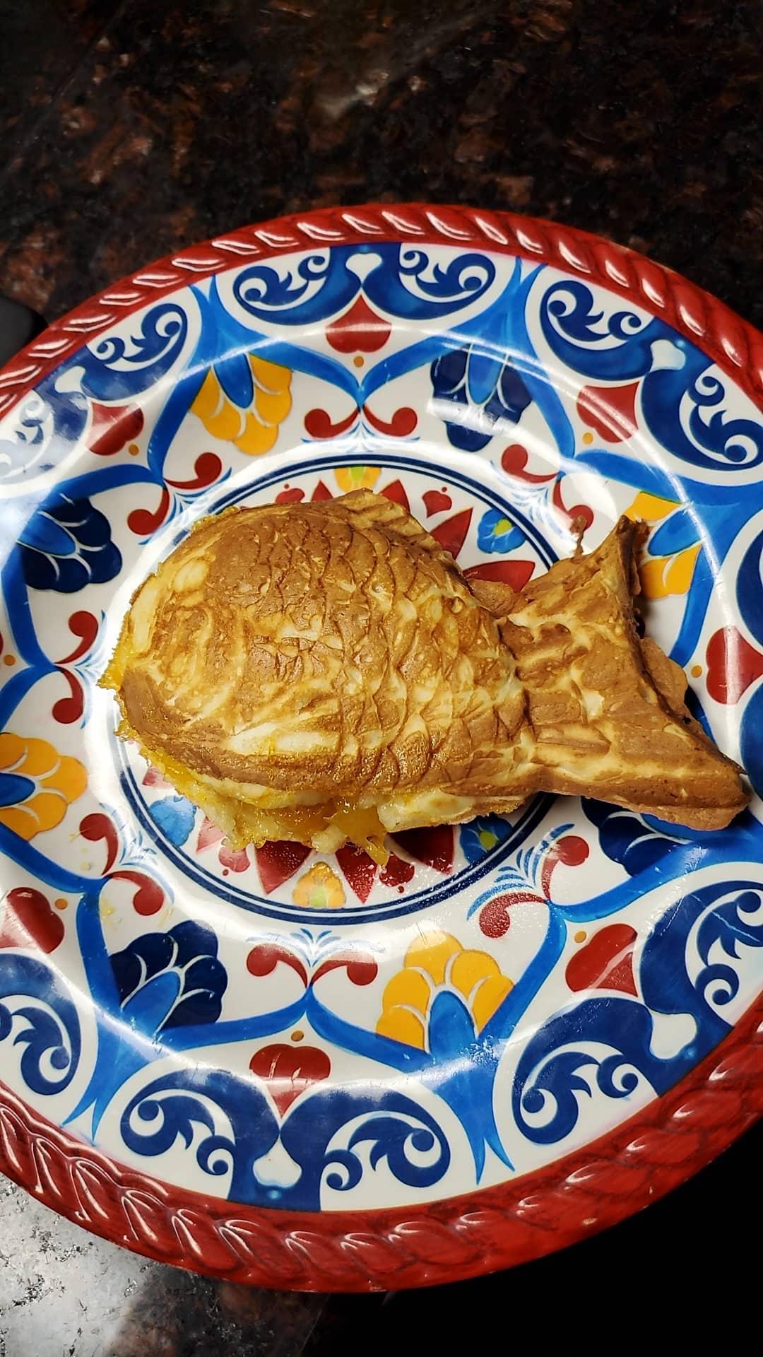 NATGAI Taiyaki Fish Shape Cake Pan | Waffle Cake Maker Pan Fish-Shaped Pancake Double Pan Mold customer photo 1