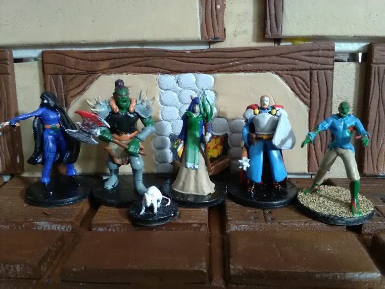 Mythical Heroes Mini Figure Set for RPGs - 93 Pcs in 16 Designs - Heroes and Monsters - Suitable Size for DND customer photo 1