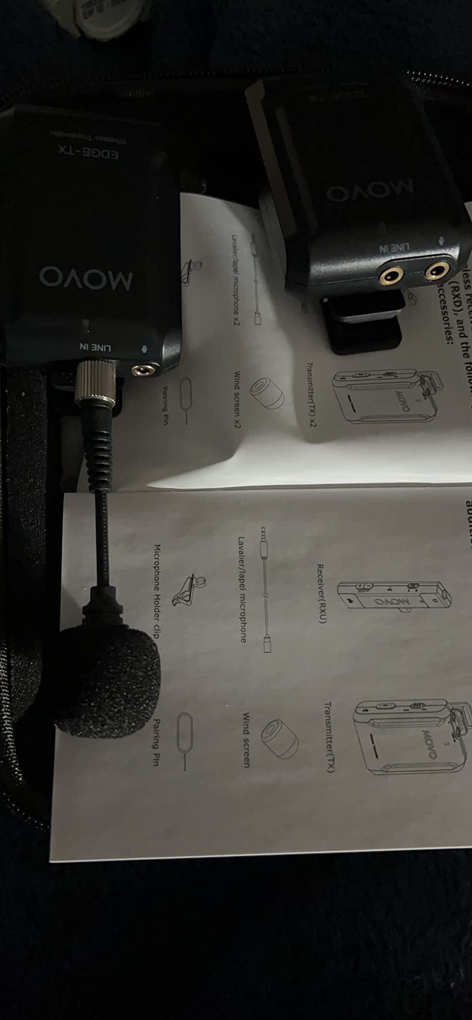 Movo Edge-DI-Duo Wireless Lavalier for iPhone - Perfect Compact Lav Mic for Smartphone Gimbal Stabilizer - Great for Vlogging, Filming, Teachers, and More - Compatible with DJI Osmo OM 4, 5 customer photo 1