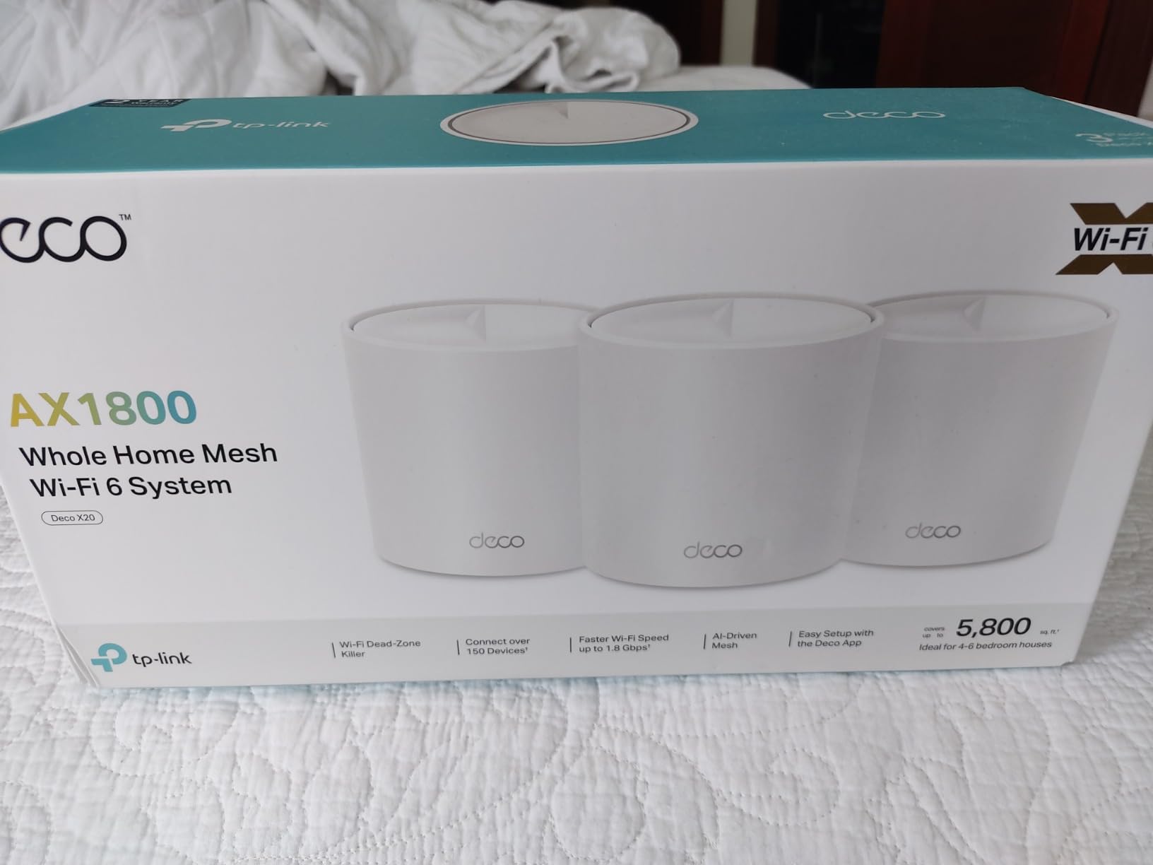 TP-Link Deco WiFi 6 Mesh WiFi System Deco X20(1-Pack) customer photo 1