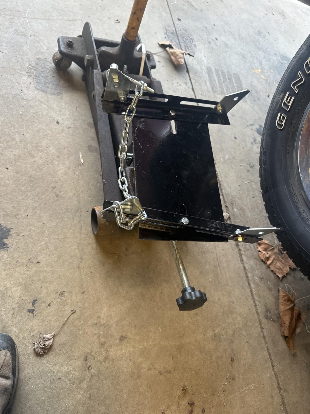 1100 LBS Transmission Jack Adapter for Hydraulic Floor Jacks | Fits 1.2