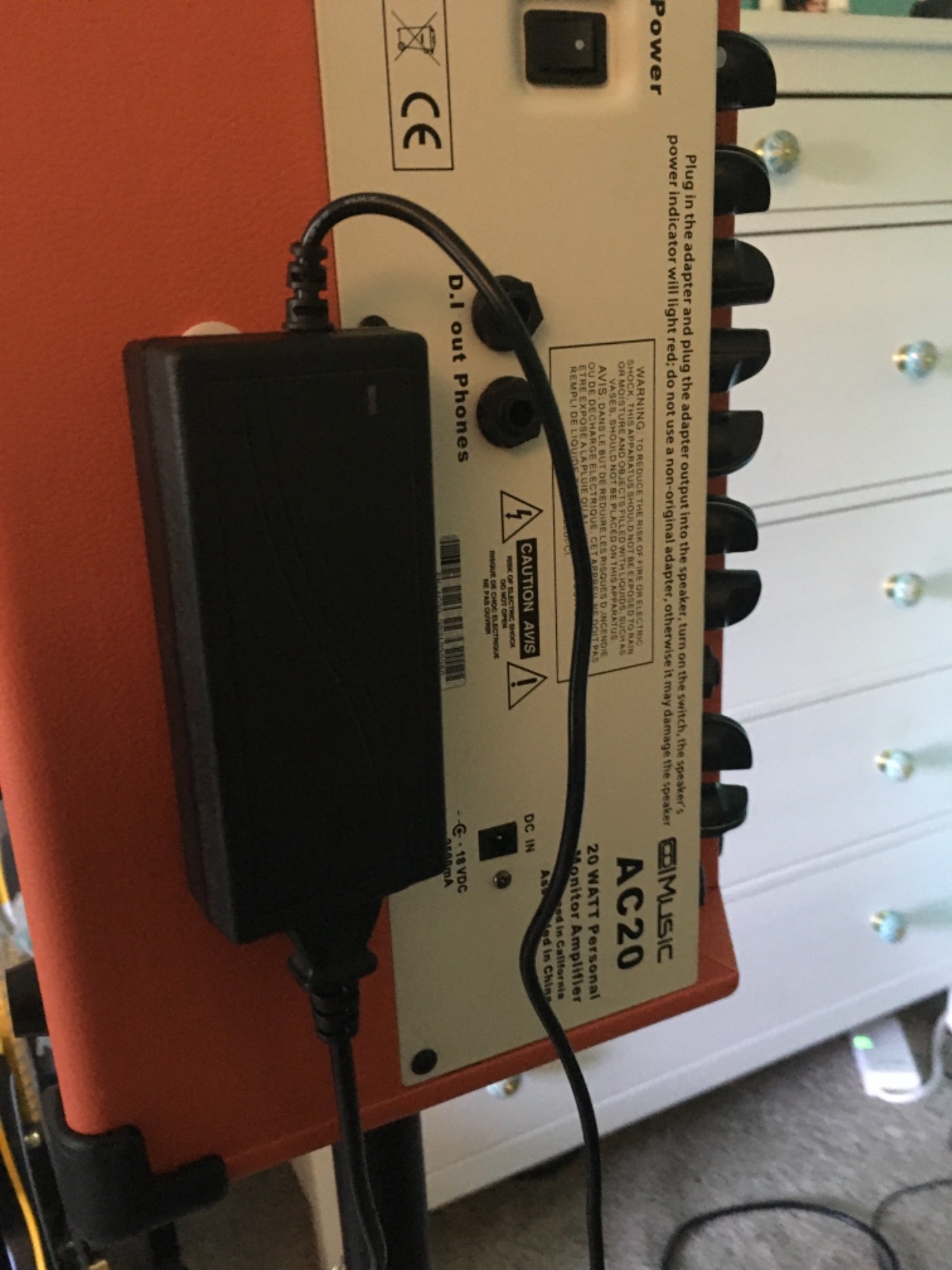 Acoustic Guitar Amplifier, 20 Watt Bluetooth Amp for Guitar Acoustic with Reverb Chorus Effect, 3 Band EQ(Including Microphone and Audio Cable) customer photo 2