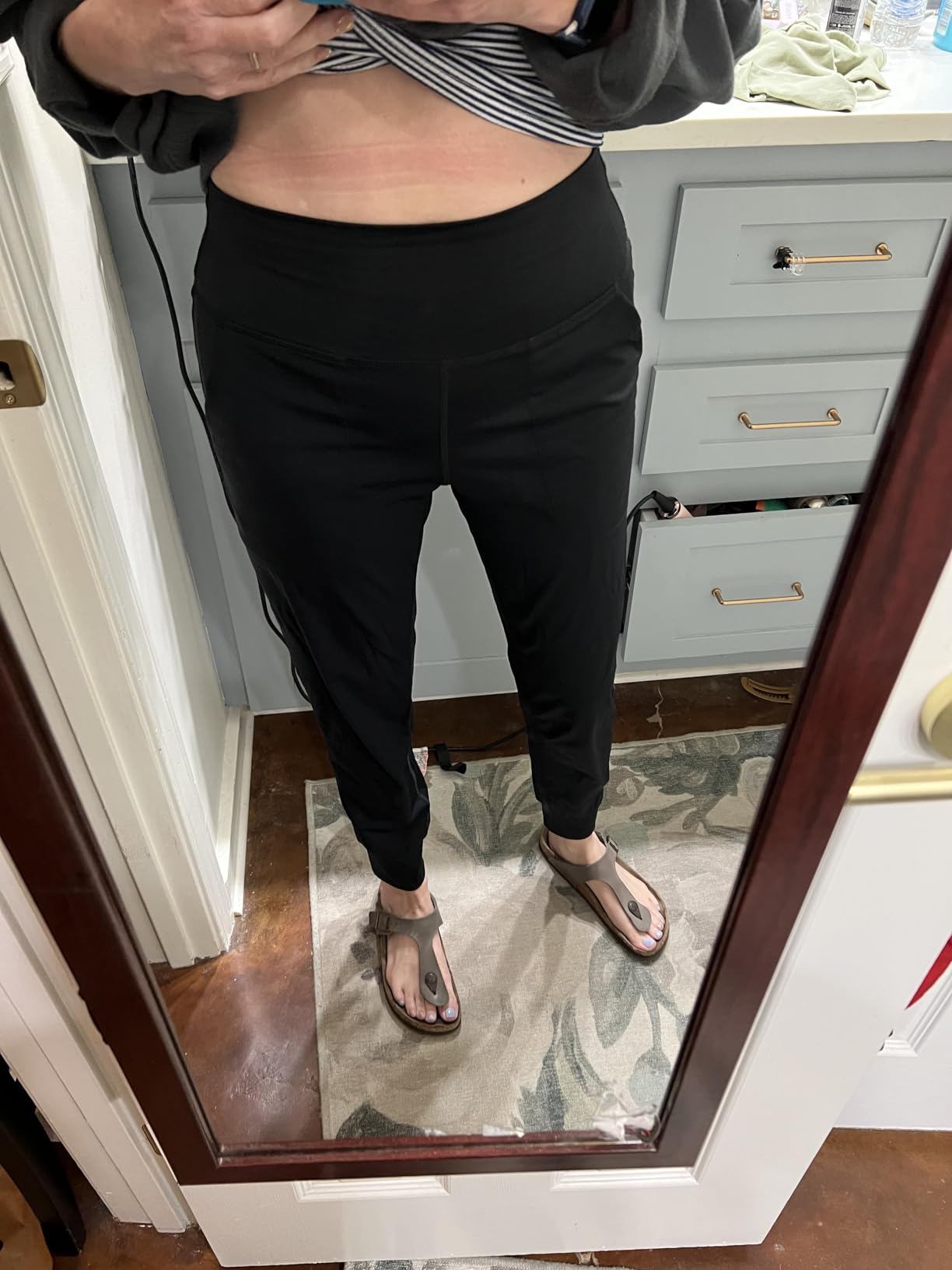 G Gradual Women's Joggers High Waisted Yoga Pants with Pockets Loose Leggings for Women Workout, Athletic, Lounge customer photo 1