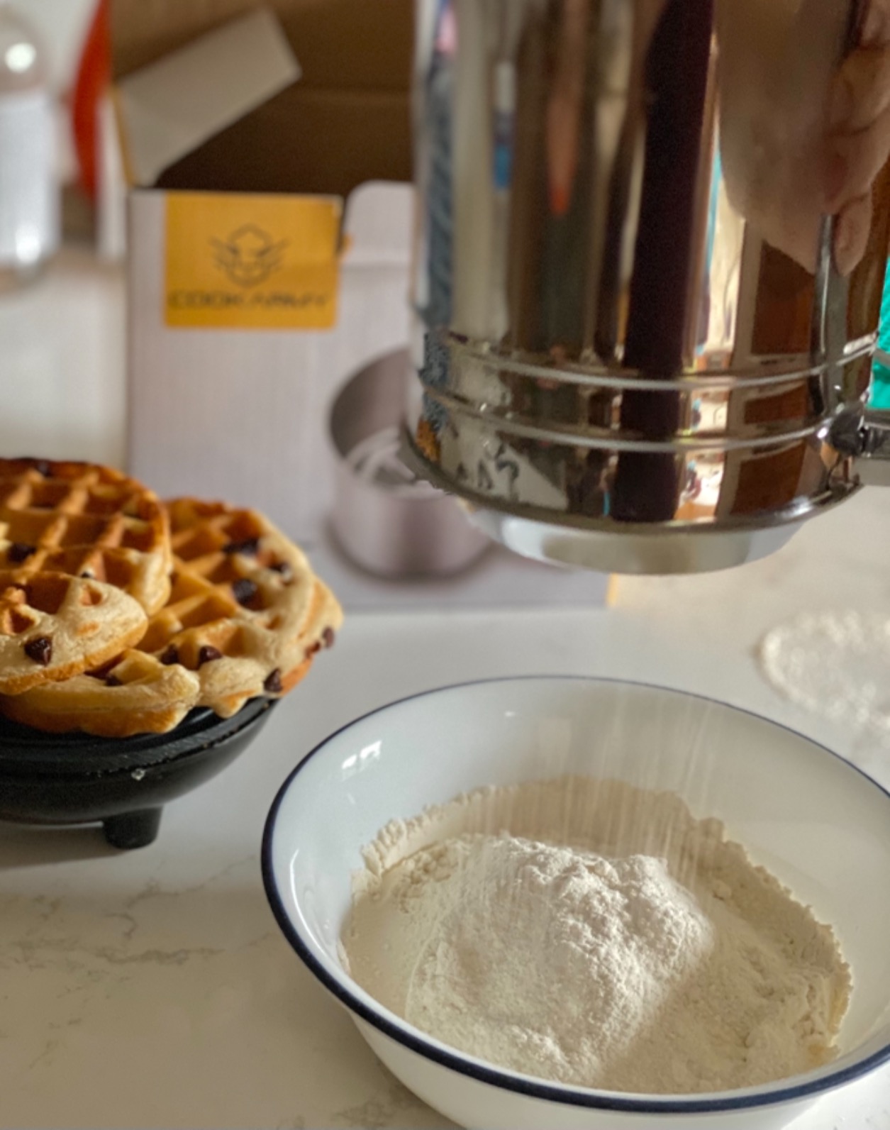 Cook Army Flour Sifter , 3 Cup Stainless Steel , Great Double-layer Baking Sifters for all Baking Flour and Powdered sugar, Flour Strainer customer photo 1