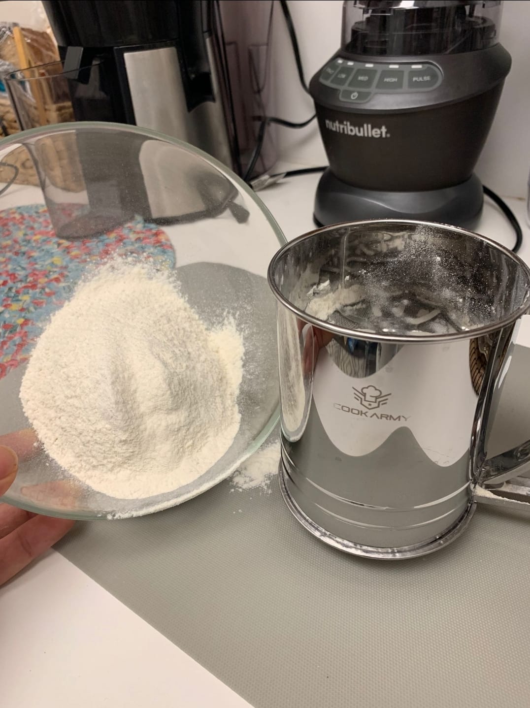 Cook Army Flour Sifter , 3 Cup Stainless Steel , Great Double-layer Baking Sifters for all Baking Flour and Powdered sugar, Flour Strainer customer photo 2
