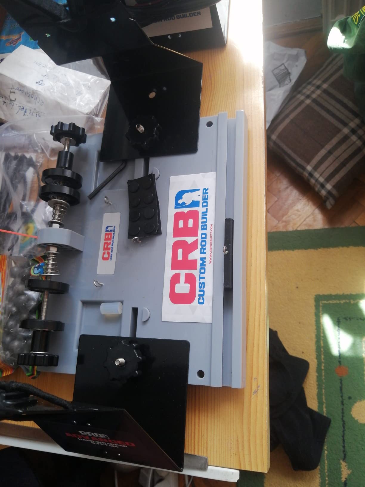 CRB Advanced Hand Wrapper System – 2 Spool Thread Tensioner & Rod Stand for Rod Building customer photo 1