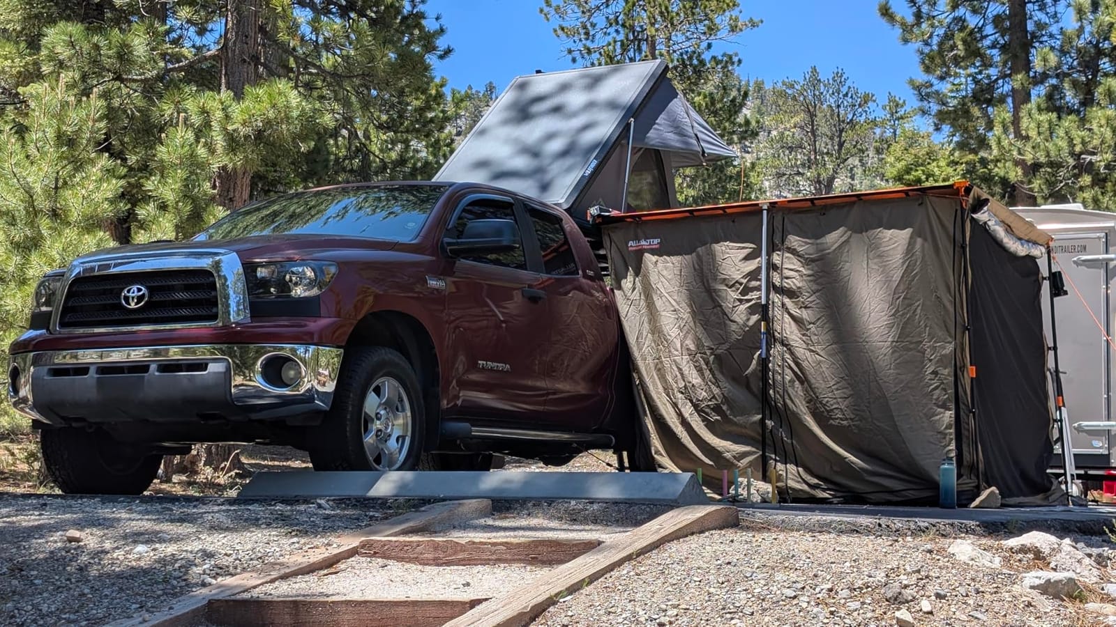 ALL-TOP Vehicle Awning 6.6'x8.2' Roof Rack Pull-Out Sun Shade UV50+, Weatherproof 4x4 Side Awning for Camping & Overland (Hardware Included) customer photo 2