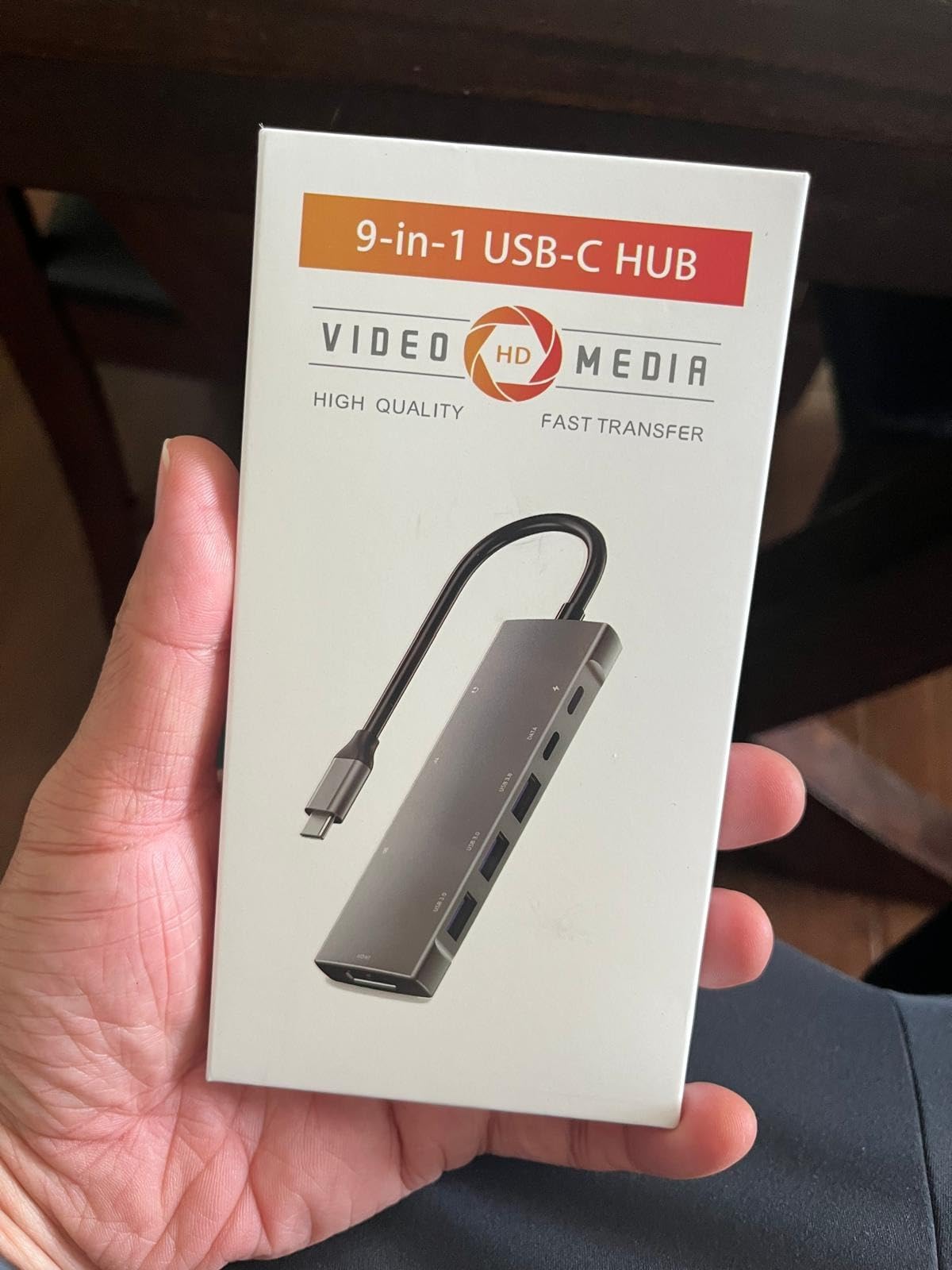 USB C HUB for iPad Pro 9-in-1 Adapter iPad Pro M4 M2 M1 13 12.9 11 inch iPad Air 5 4 Docking Station with 4K HDMI, USB-C PD, SD/TF Card Reader, USB 3.0, 3.5mm Headphone Jack, Type C Data, iPad mini 6 customer photo 2