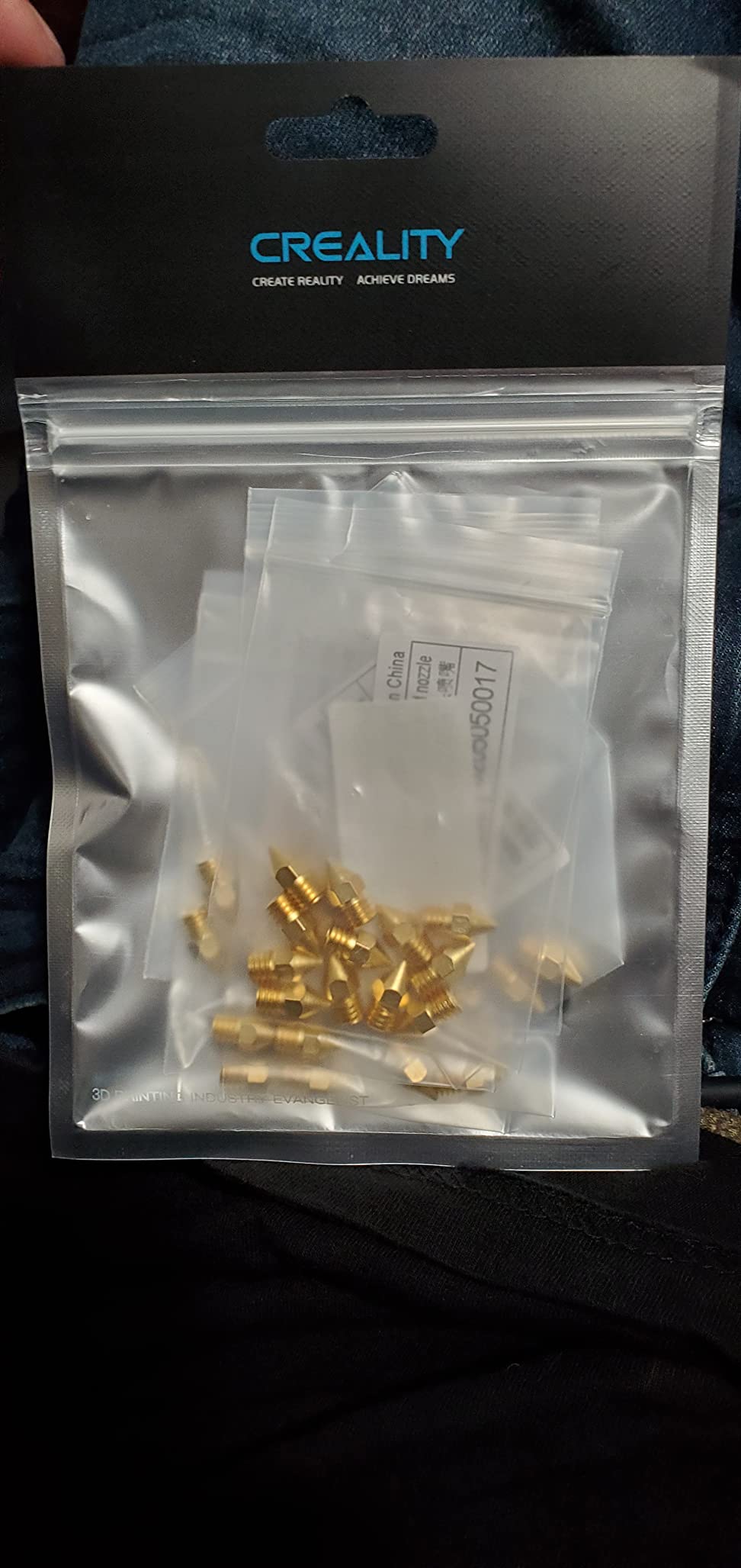 Creality Official MK8 Ender 3 Nozzles 24 pcs 3D Printer Brass Nozzles Extruder for Ender 3 Series and Creality CR-10 0.2mm, 0.3mm, 0.4mm, 0.5mm, 0.6mm, 0.8mm, 1.0mm Printer Nozzle Kit customer photo 2
