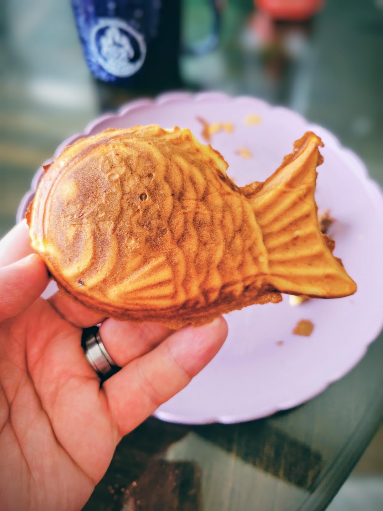 ZOOFOX Taiyaki Fish-shaped Cake Pan, Non-stick Waffle Cake Maker with Long Handle, Pancake Baking Double Pan Mold customer photo 2