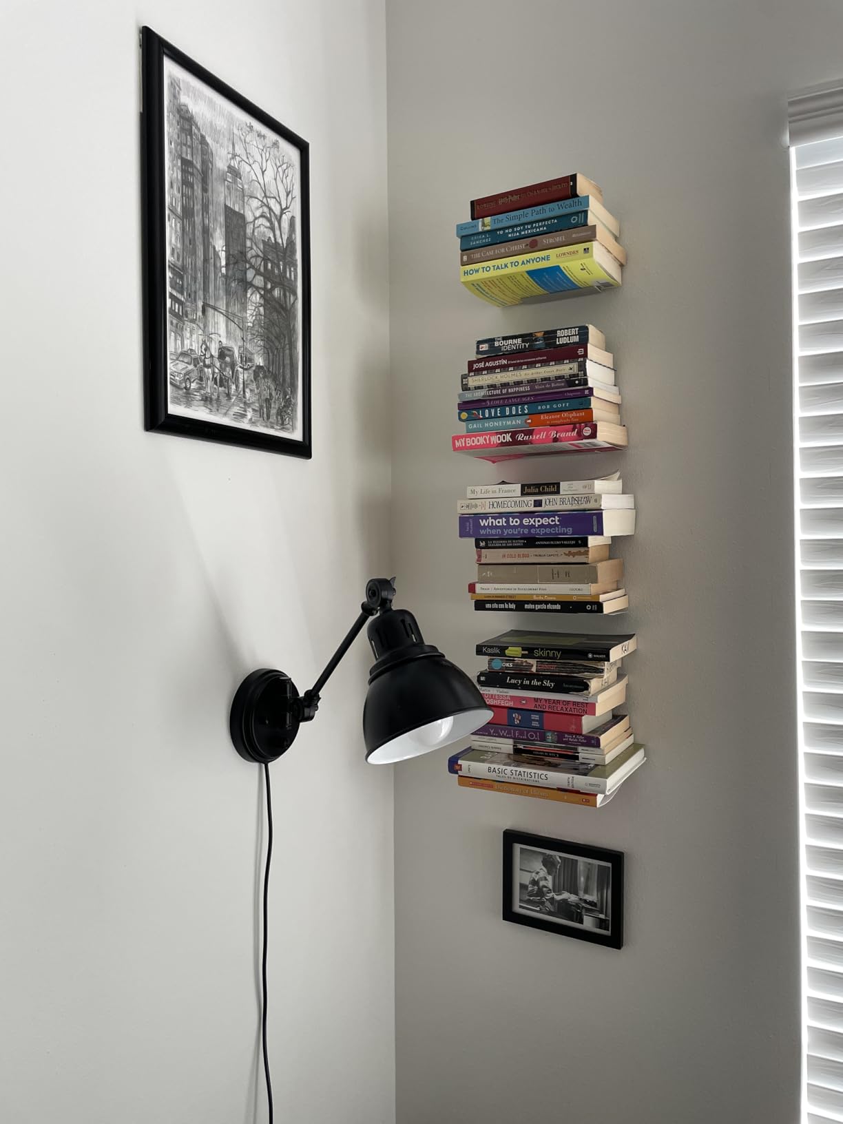 GOODATE Plug in Wall Sconces, Wall Sconce Lighting with Dimmable On Off Switch, Swing Arm Wall Lamp, Black Metal Industrial Wall Light Fixtures, Safety E26 Base, 6FT Plug in Cord customer photo 2