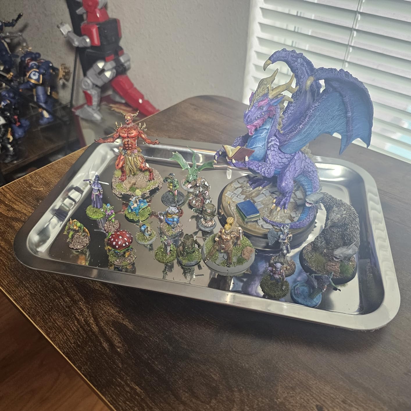 Wildspire Fantasy DND Miniatures Bulk Set - Bookish Dragon & Monsters | DND Minis 28mm Miniatures for D&D Starter Set | Unpainted Dungeons and Dragons Figures customer photo 1