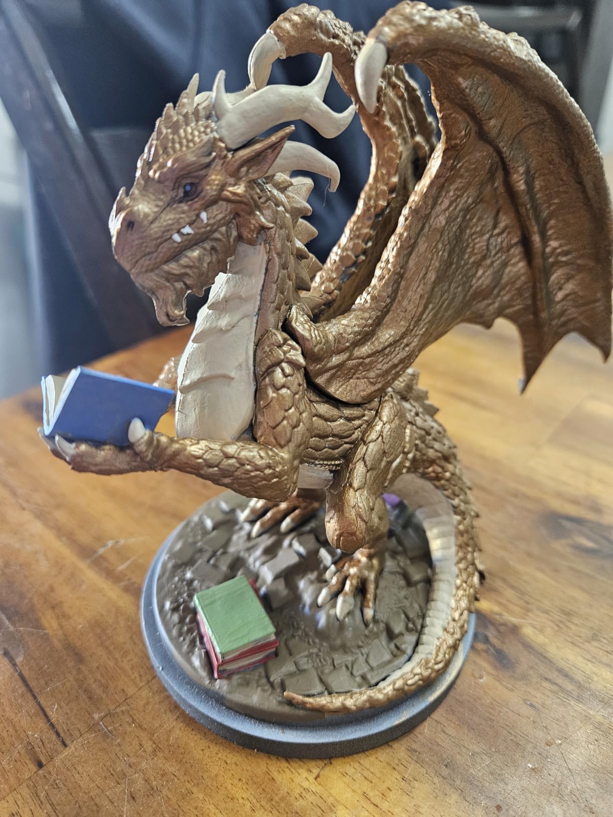 Wildspire Fantasy DND Miniatures Bulk Set - Bookish Dragon & Monsters | DND Minis 28mm Miniatures for D&D Starter Set | Unpainted Dungeons and Dragons Figures customer photo 2