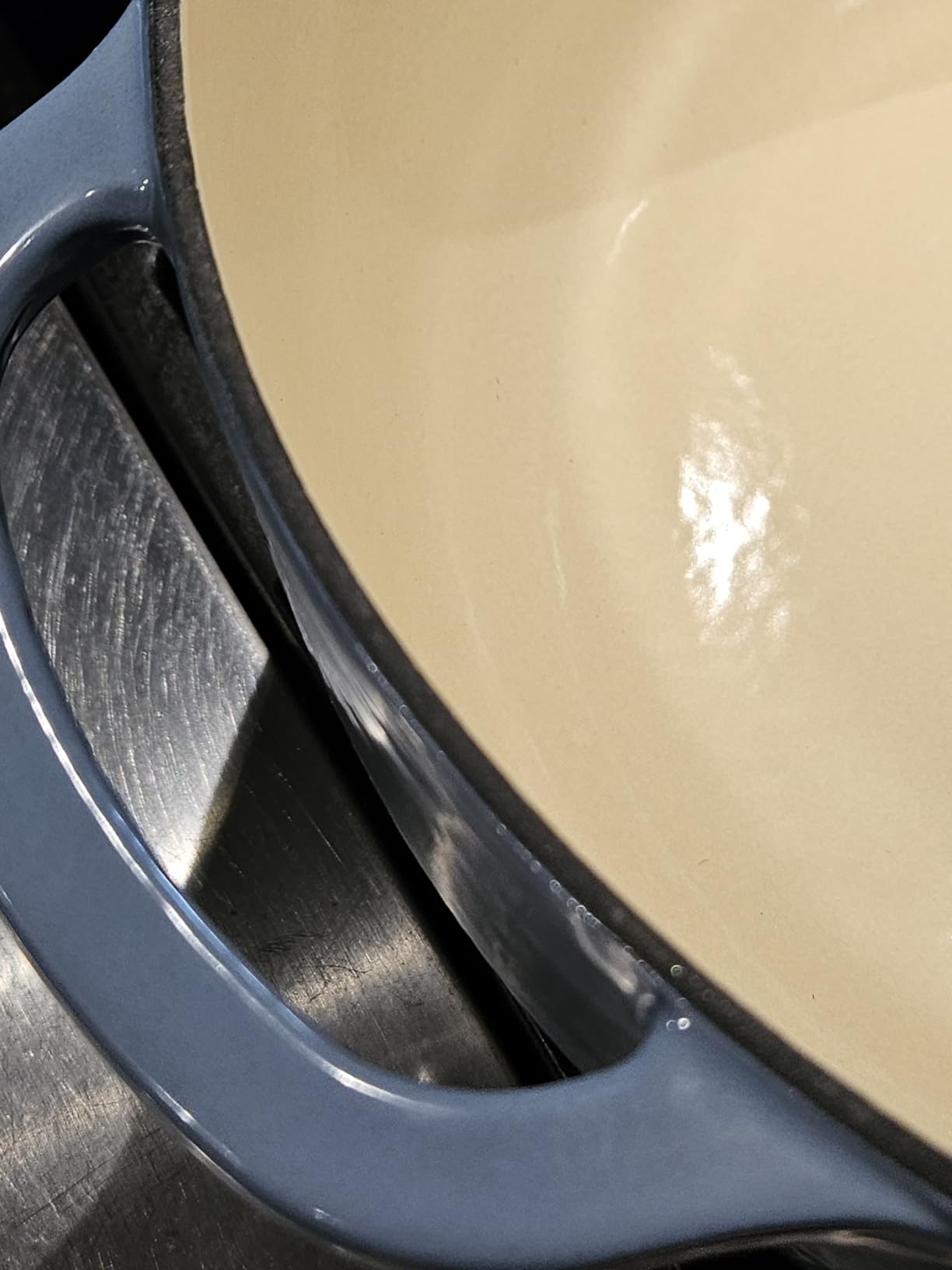 Lodge Essential Enamel Cast Iron Dutch Oven, 7.5 Quart, Apricot customer photo 1