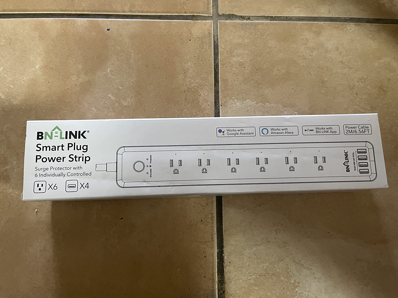 BN LINK Smart Plug Power Strip，Surge Protector with 6 Individually Controlled Smart Outlets, 4 USBs (incl. 20W USB-C), Compatible with Alexa and Google Home customer photo 1