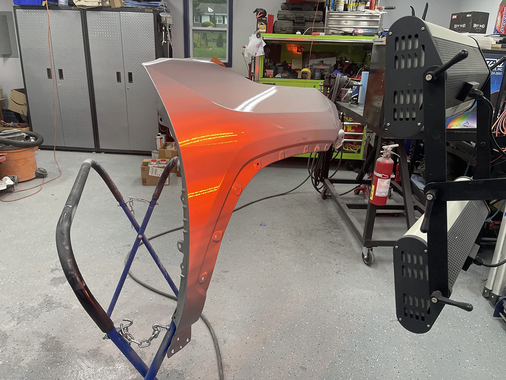 Solary Infrared Paint Curing Lamp - 20-Min Setup Movable Height Adjustable | 2100W Short Wave Infrared Paint Drying Lamp for Auto Repair Technicians in Auto Repair Shops, Fast Curing for Automotive Paint customer photo 2
