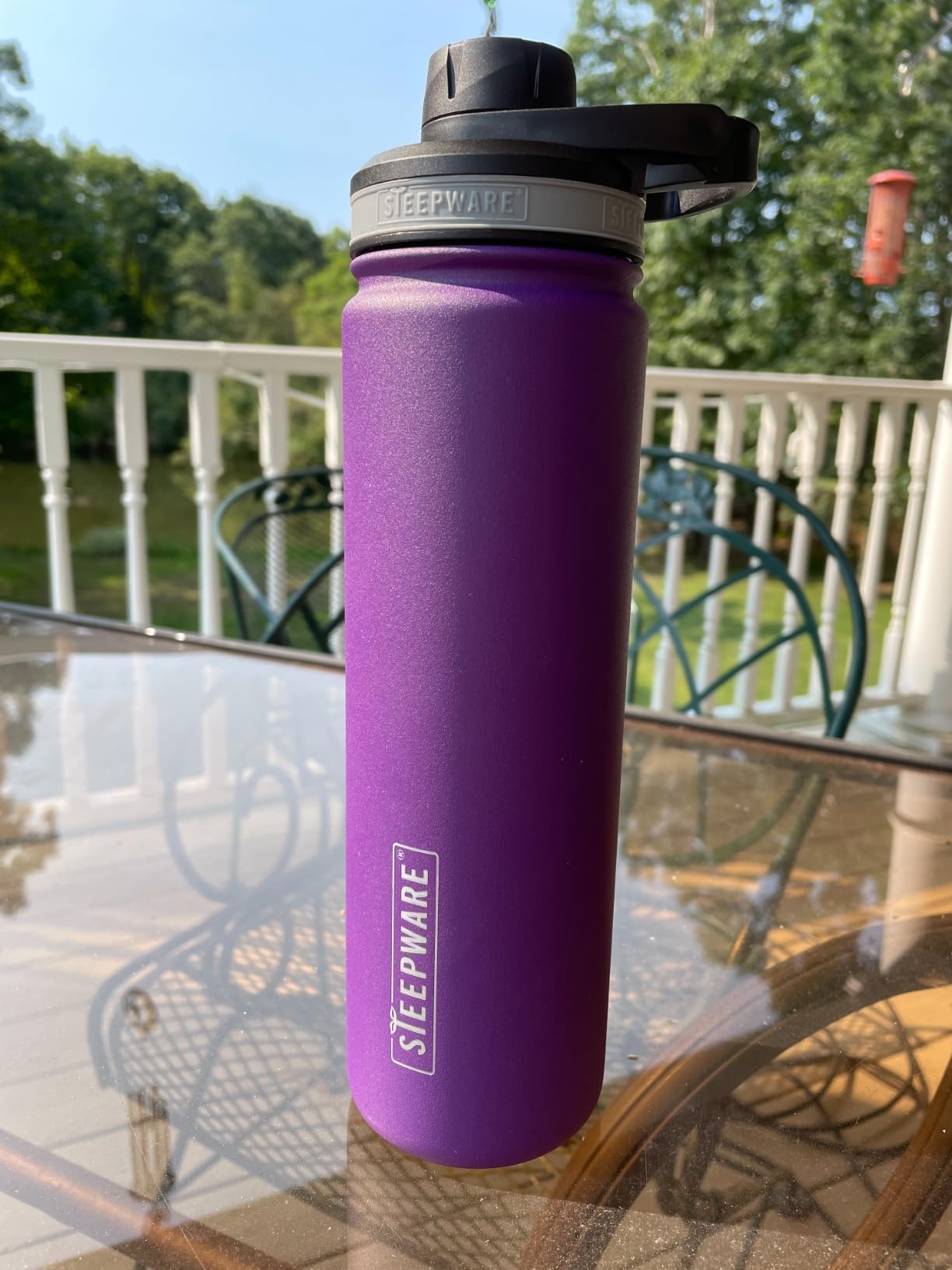The Tea Spot Steepware Tea Tumbler and Thermos, 22oz, Tea Bottle with tea infuser for loose leaf tea or iced coffee, Sleek Double Wall Tumbler & Insulated Travel Bottle - Olive customer photo 1