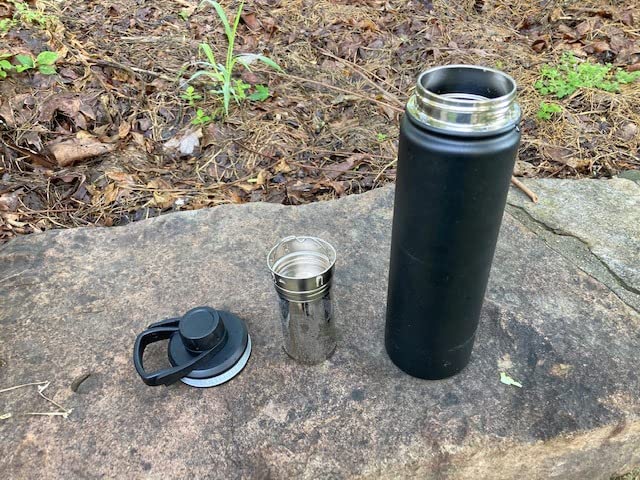 The Tea Spot Steepware Tea Tumbler and Thermos, 22oz, Tea Bottle with tea infuser for loose leaf tea or iced coffee, Sleek Double Wall Tumbler & Insulated Travel Bottle - Olive customer photo 2