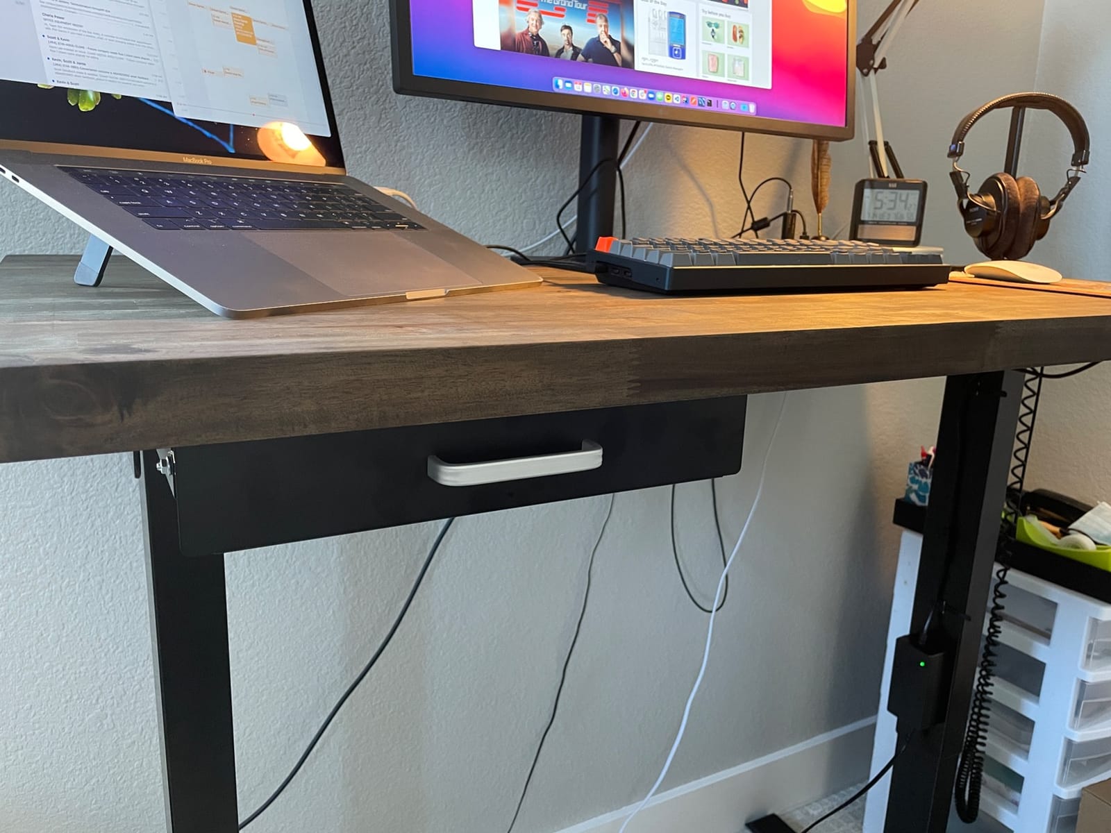 Gome Under Desk Pull-Out Drawer - Storage Organizer Office Mounted, Easy Slide-Out Pencil Drawer for Saving Space, Ideal for Sit-Stand Workstation customer photo 1