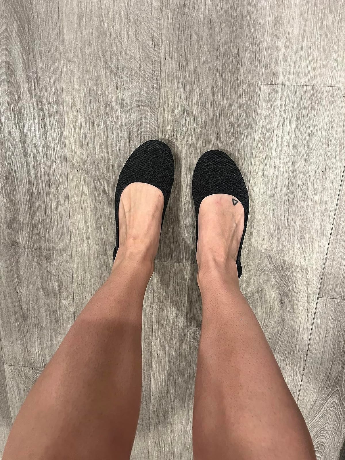 Frank Mully Women’s Ballet Flat Shoes Knit Dress Shoes Round Toe Slip On Ballerina Flats for Woman Low Wedge Comfort Soft customer photo 1