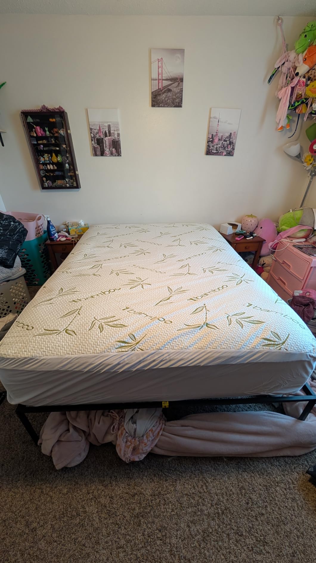 Bamboo Mattress Protector with Zipper - 100% Waterproof Queen Size Cooling Mattress Cover - Ultra Soft Jacquard Fabric Breathable Noiseless Mattress Pad Covers - Zippered Mattress Encasement customer photo 1