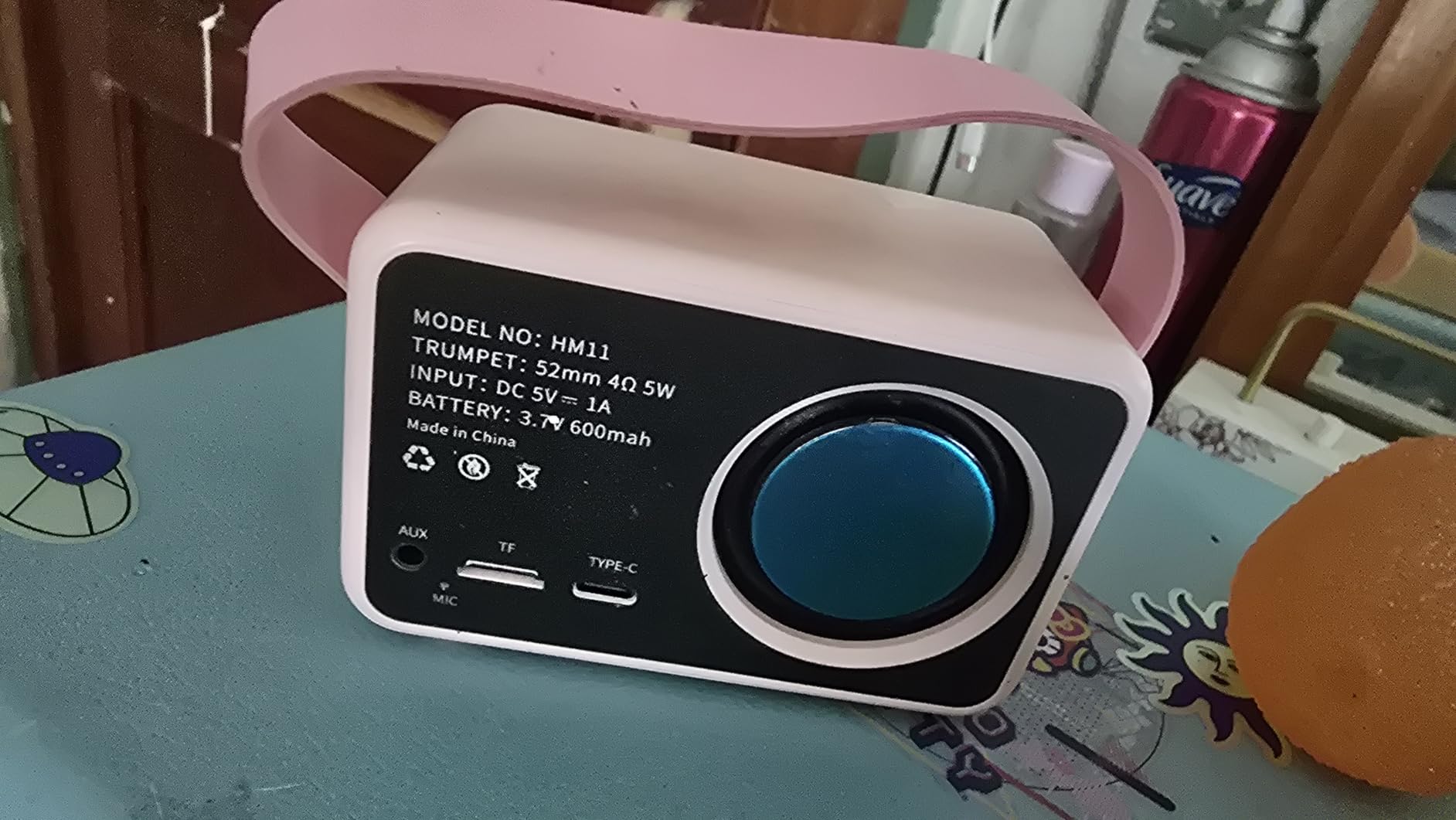 Dosmix Retro Bluetooth Speaker,Small Vintage Decor,Cute Birthday Gifts Blue customer photo 2