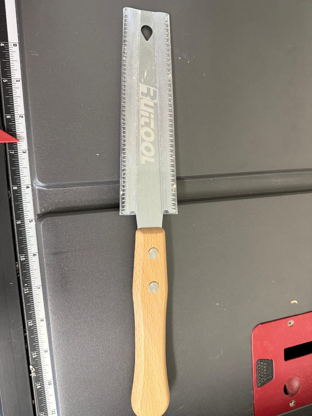 RUITOOL Japanese Hand Saw 6 Inch Double Edge Ryoba Pull Saw for Flush Cuts customer photo 2