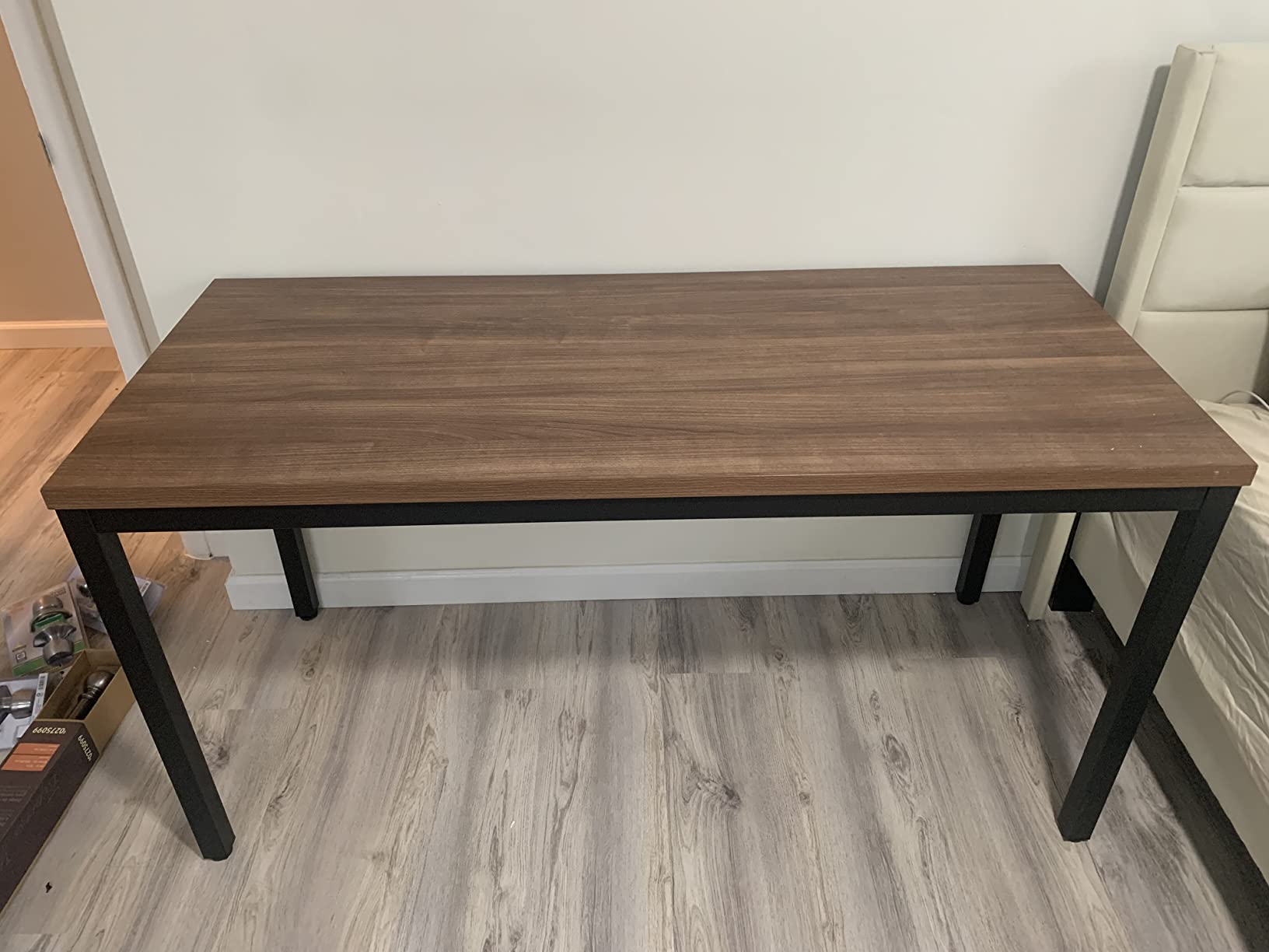 COSTWAY 4.5FT Conference Table Set of 4, 55” x 24” Large Meeting Room Table W/Heavy Duty Steel Frame, Modern Computer Desk for Home, Office, Conference Room, Easy Assembly (4) customer photo 2