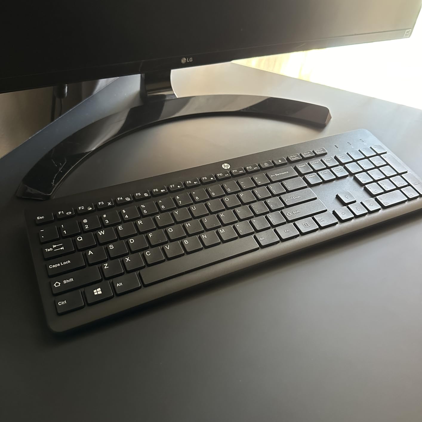 HP 230 Wireless Keyboard - Wireless Connection - Low-Profile, Quiet Design - Windows & Mac OS - Laptop, PC Compatible - Shortcut Keys & Number Pad - Long Battery Life (‎3L1E7AA#ABA),Black customer photo 1