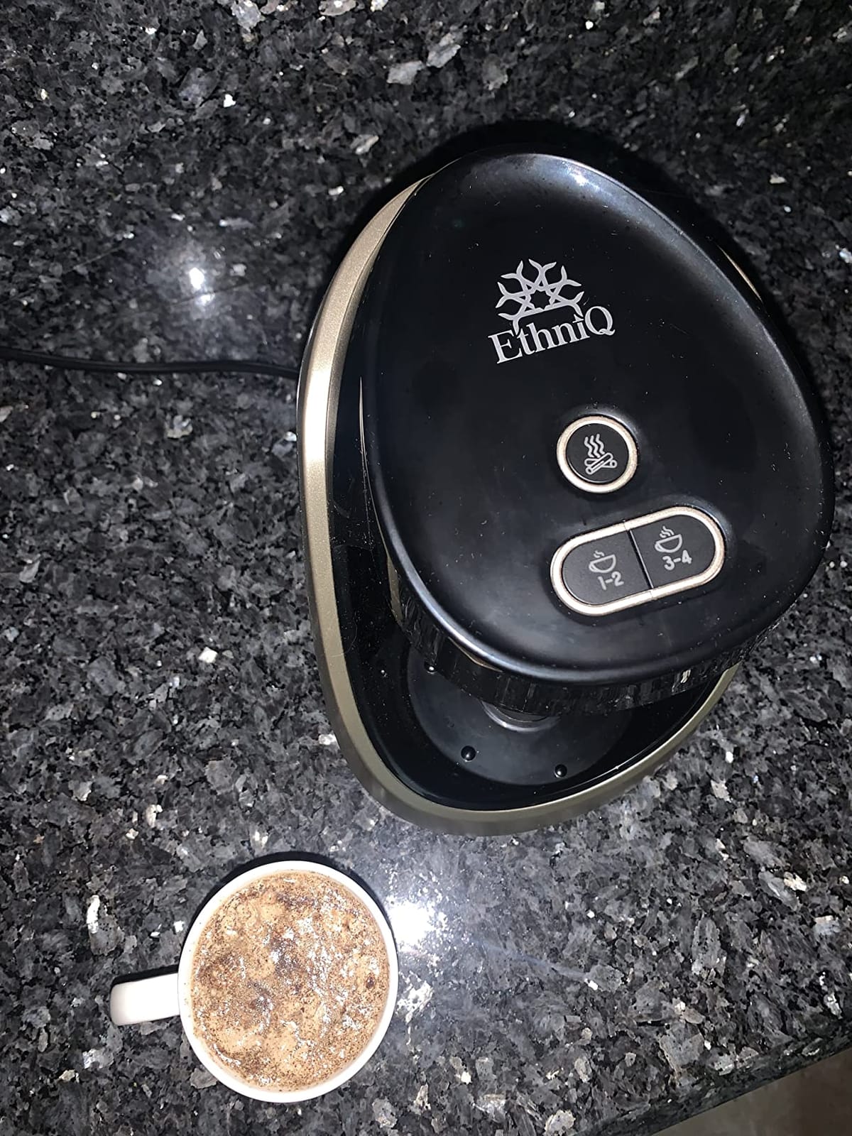 ETHNIQ Turkish Coffee Maker - 100% BPA Free, 120V, 1 to 4 Cup Brewing Capacity with Cook Sense Technology for Delicious Cup of Turkish & Greek Coffee, Turkish Coffee Pot (White) customer photo 2